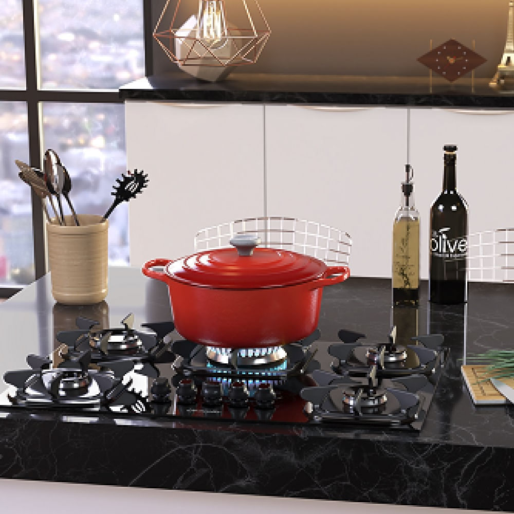 Cooktop Mueller 5 Bocas com Queimador Tripla Chama Preto – Bivolt - Imagem 8