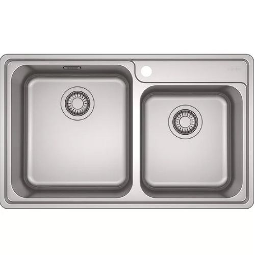 Cuba de Sobrepor Dupla Franke Bell 86x48 30 Litros e 24 Litros Inox