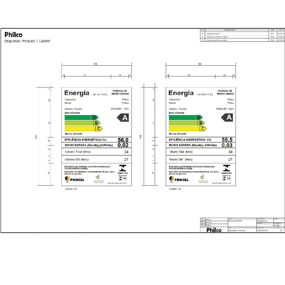 Micro-ondas Philco 34 Litros Inox e Preto PMO34IP – 220 Volts - Imagem 7