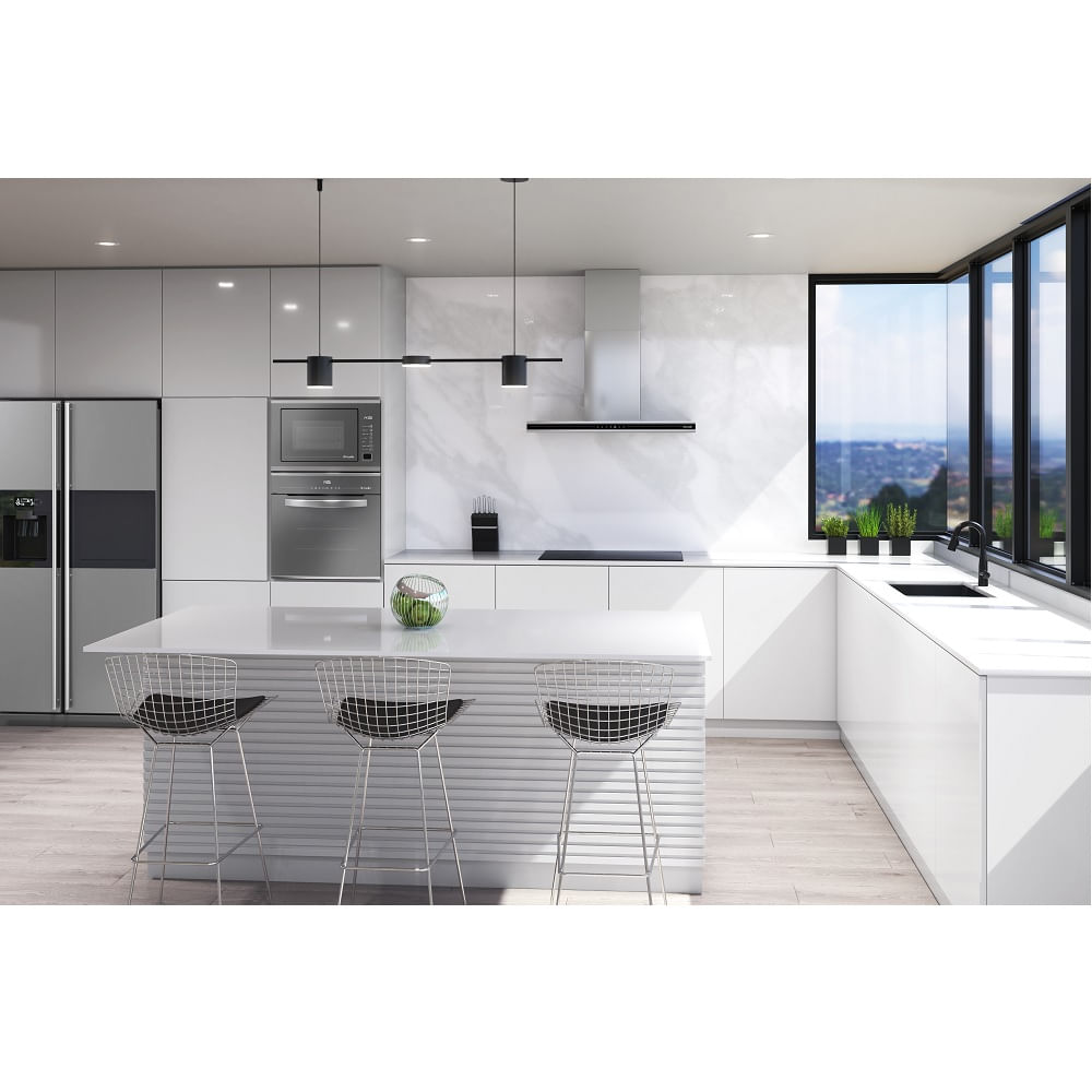 Coifa de Parede Mueller 90cm Plana Inox MCF0190G1 – 127 Volts - Imagem 4