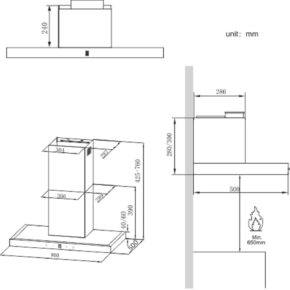 Coifa de Parede Mueller 90cm Plana Inox MCF0190G1 – 127 Volts - Imagem 10