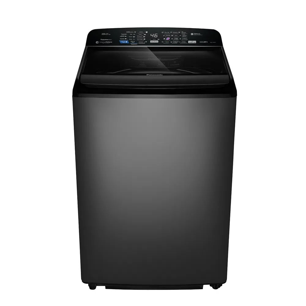 Lavadora de Roupas Panasonic 18Kg Titânio NA-F180P7TB – 220 Volts