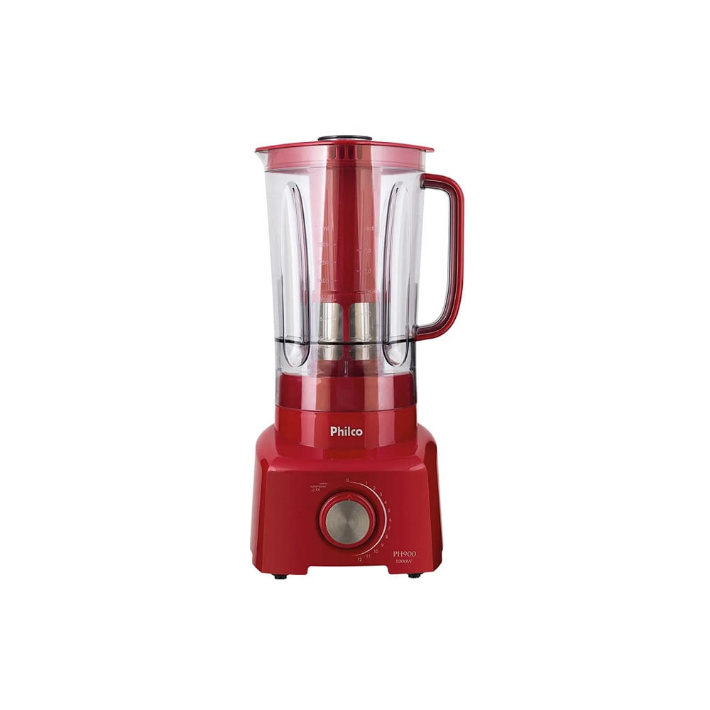 Liquidificador Philco 1200W 3 Litros 12 Velocidades Vermelho PH900 220 Volts