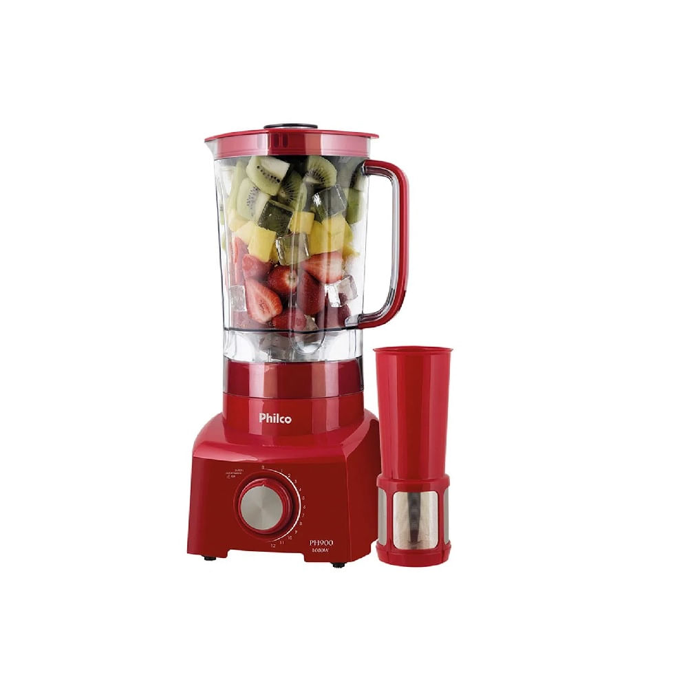 Liquidificador Philco 1200W 3 Litros 12 Velocidades Vermelho PH900 220 Volts - Imagem 2