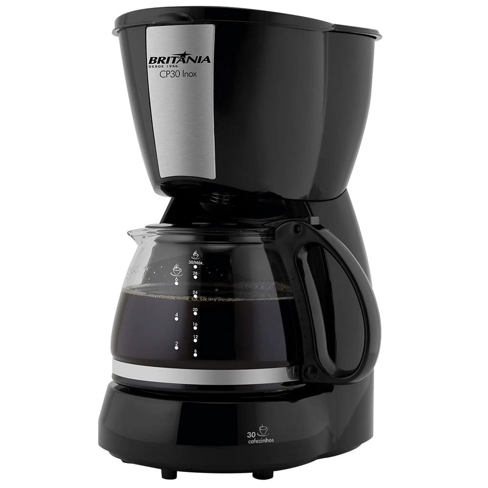 Cafeteira Britânia 1,2 Litros Preto/Inox CP30 – 127 Volts - Imagem 2