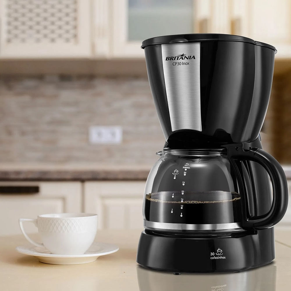 Cafeteira Britânia 1,2 Litros Preto/Inox CP30 – 127 Volts - Imagem 5
