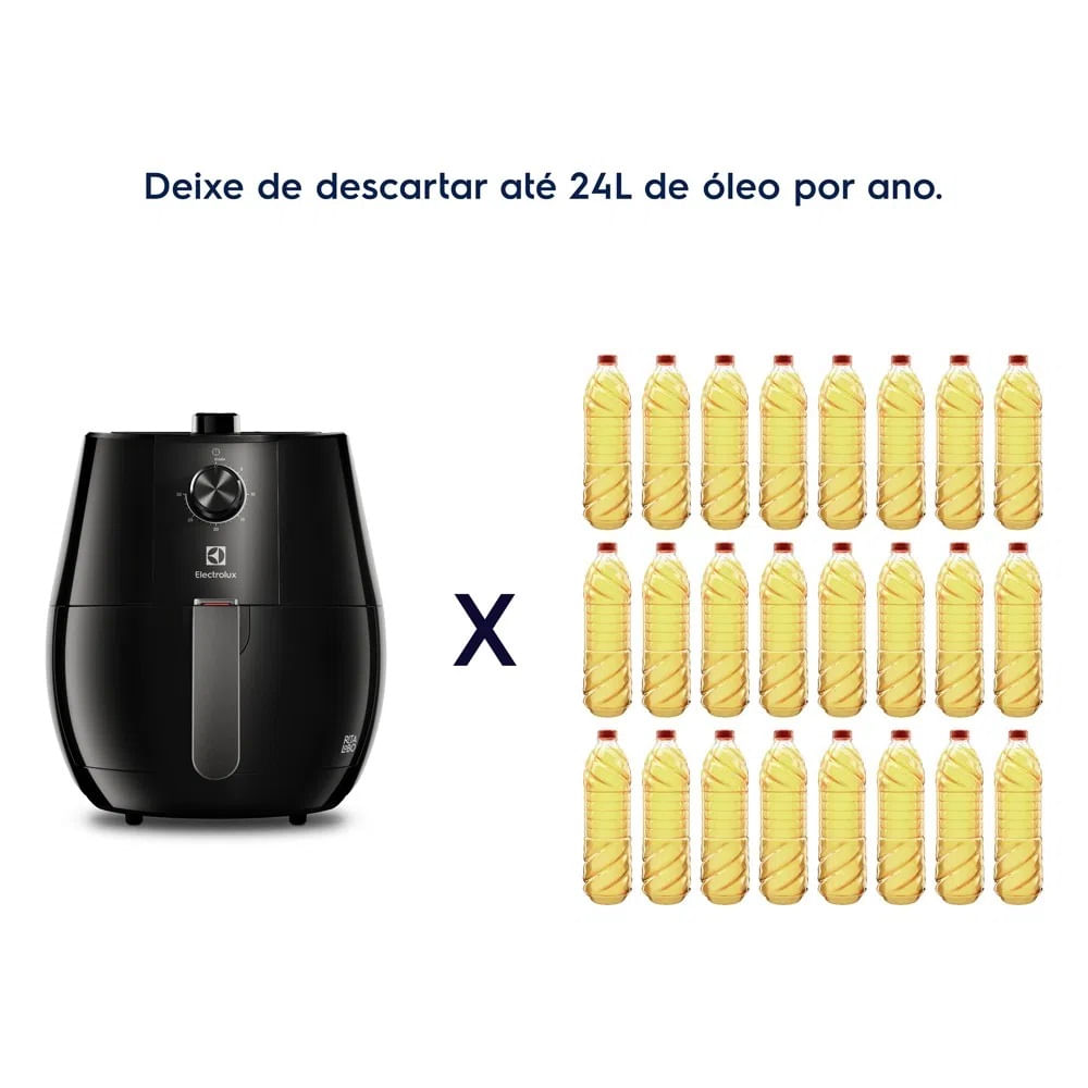 Fritadeira Elétrica Air Fry Electrolux 3,2 Litros Preta EAF10 - 220 Volts - Imagem 6