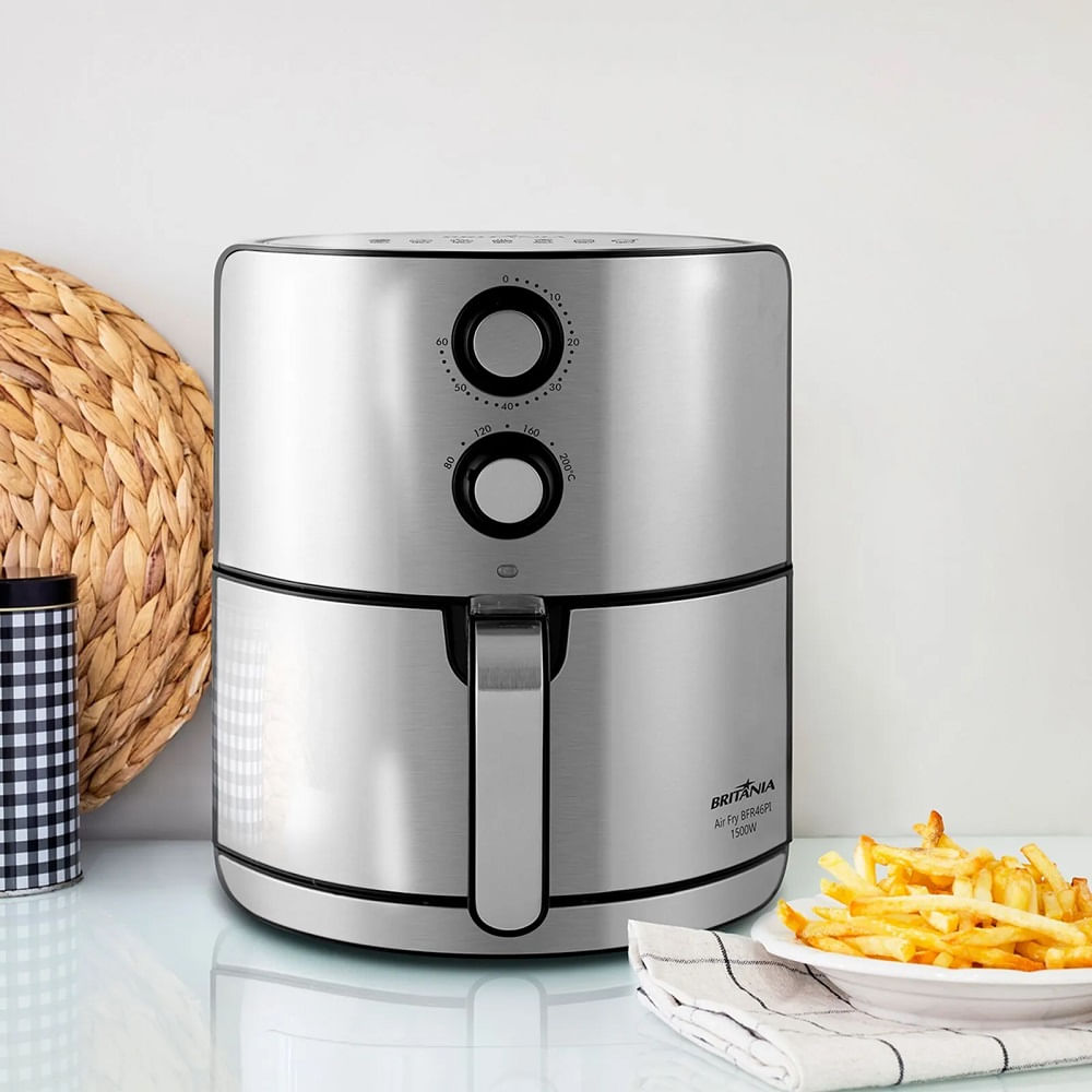 Fritadeira Elétrica Air Fry Britânia 4,6 Litros Inox BFR46PI - 220 Volts - Imagem 2