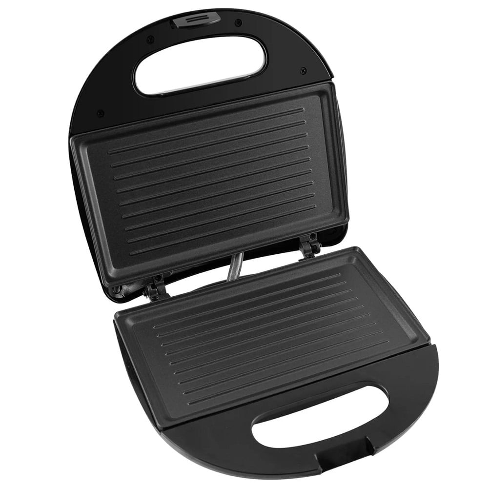 Sanduicheira e Grill Britânia Crome Preto/Inox – 220 Volts - Imagem 4