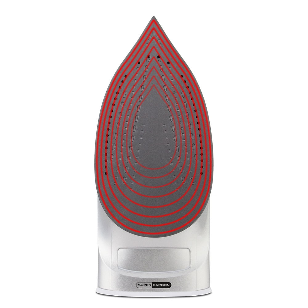 Ferro a Vapor Britânia Base Antiaderente Branco e Cinza BFV2000B – 127 Volts - Imagem 8