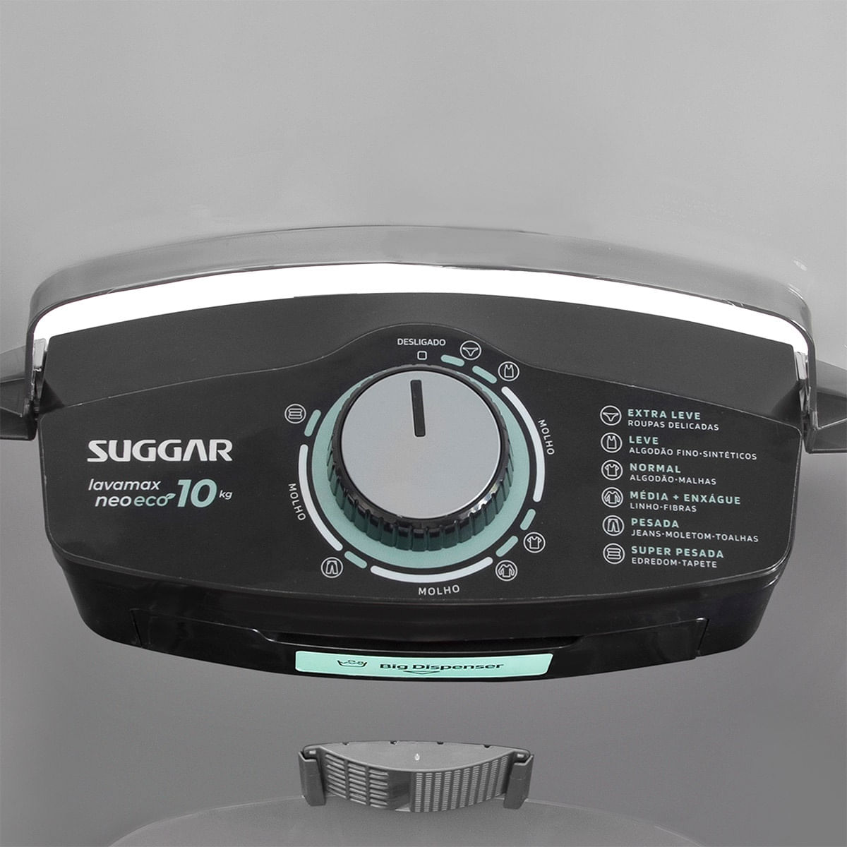 Lavadora de Roupas Suggar 10Kg Lavamax Neo Eco Prata LE1012PR – 220 Volts - Imagem 6