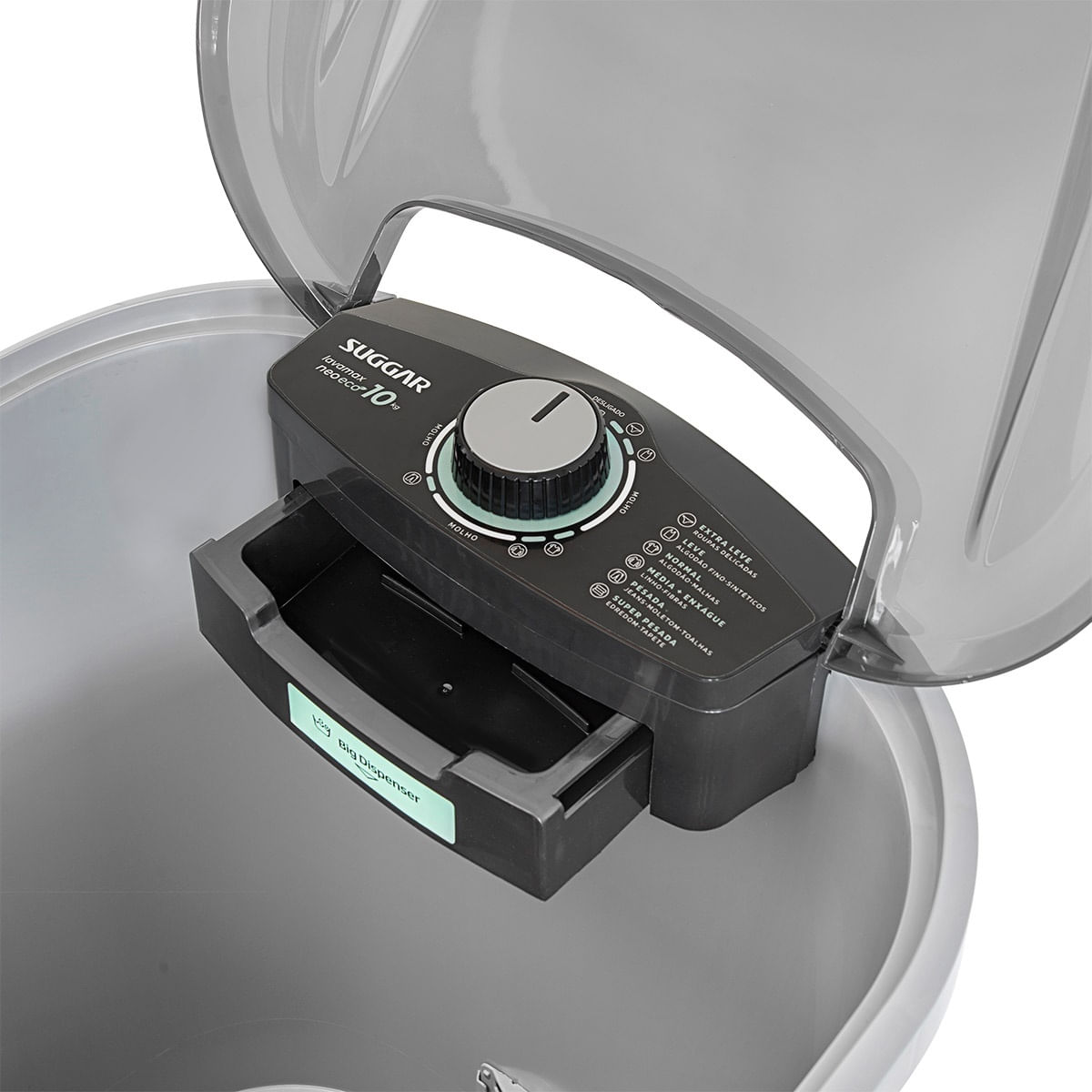 Lavadora de Roupas Suggar 10Kg Lavamax Neo Eco Prata LE1012PR – 220 Volts - Imagem 7