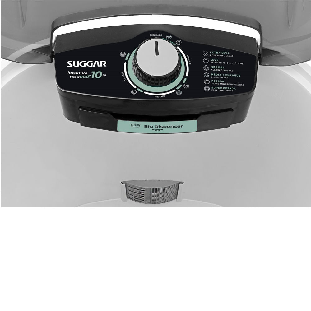 Lavadora de Roupas Suggar 10Kg Lavamax Neo Eco Branca LE1012BR – 220 Volts - Imagem 5