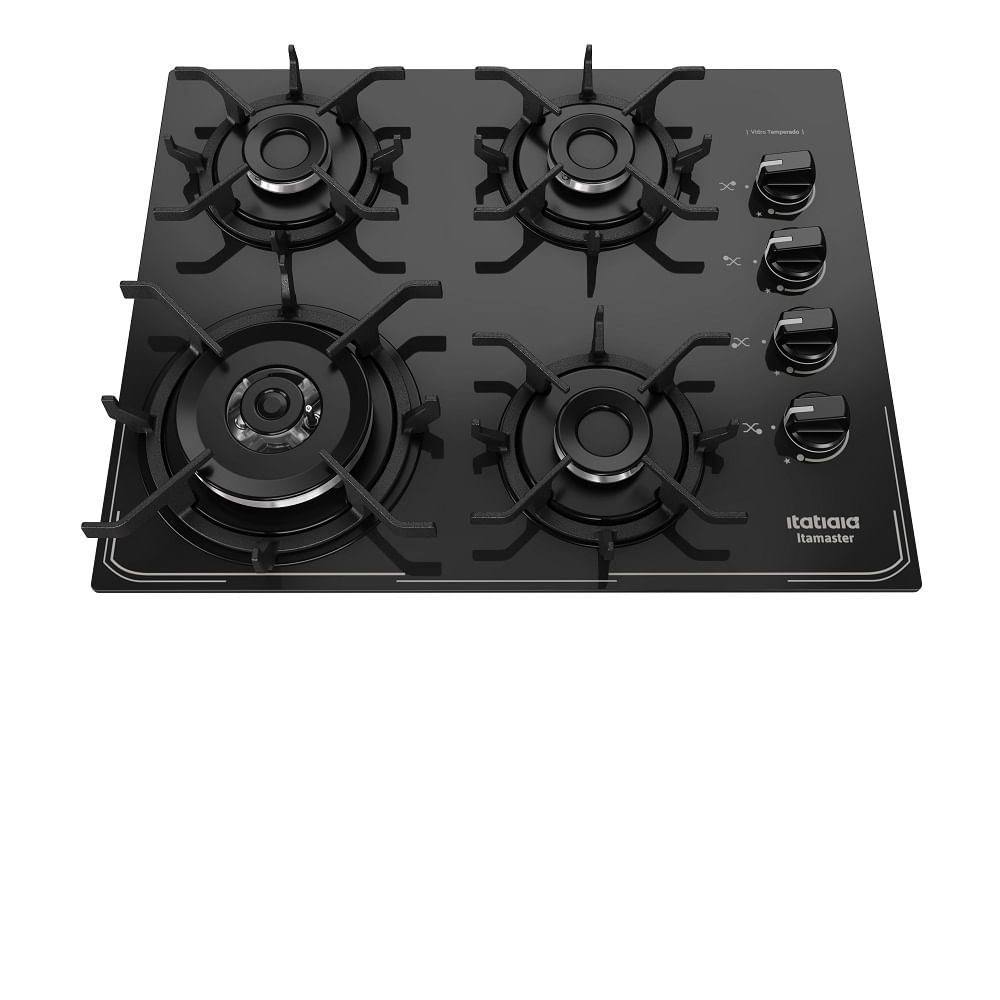 Cooktop Itatiaia 4 Bocas Tripla Chama Itamaster Preto - Bivolt - Imagem 3