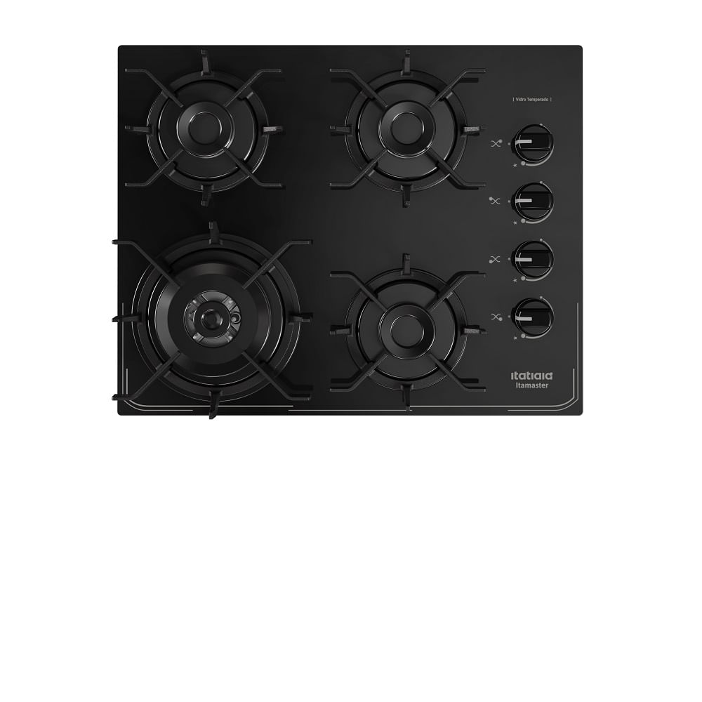 Cooktop Itatiaia 4 Bocas Tripla Chama Itamaster Preto - Bivolt - Imagem 4