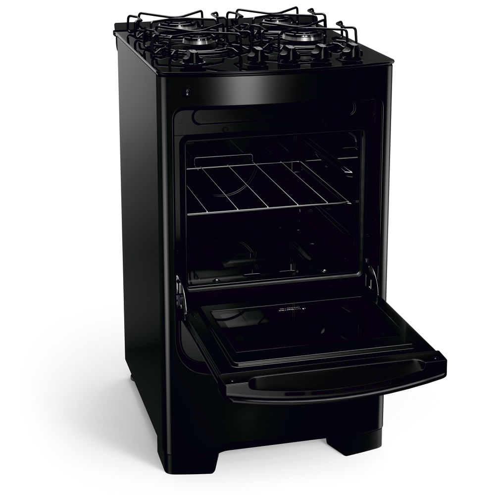 Fogão de Piso Consul 4 Bocas com Mesa de Vidro Preto CFO4VBE – Bivolt - Imagem 2
