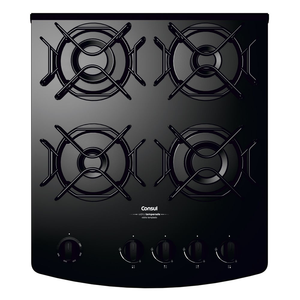 Fogão de Piso Consul 4 Bocas com Mesa de Vidro Preto CFO4VBE – Bivolt - Imagem 5