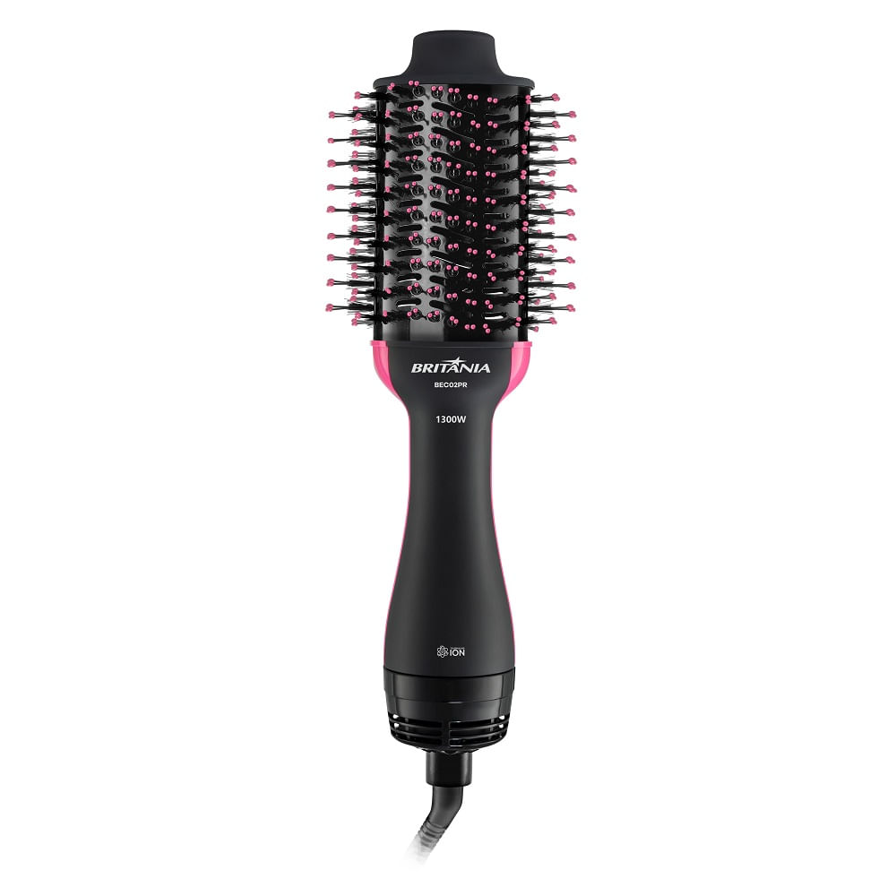 Escova Secadora Britânia Preto e Rosa BEC02PR- Bivolt - Imagem 2