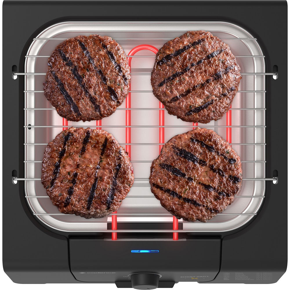 Churrasqueira Elétrica Cadence Pequena Grill GRL805 Preto 127 Volts - Imagem 3