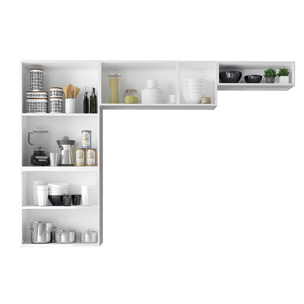 Cozinha Itatiaia Compacta em Aço 3 Peças Rose Branca - Imagem 2