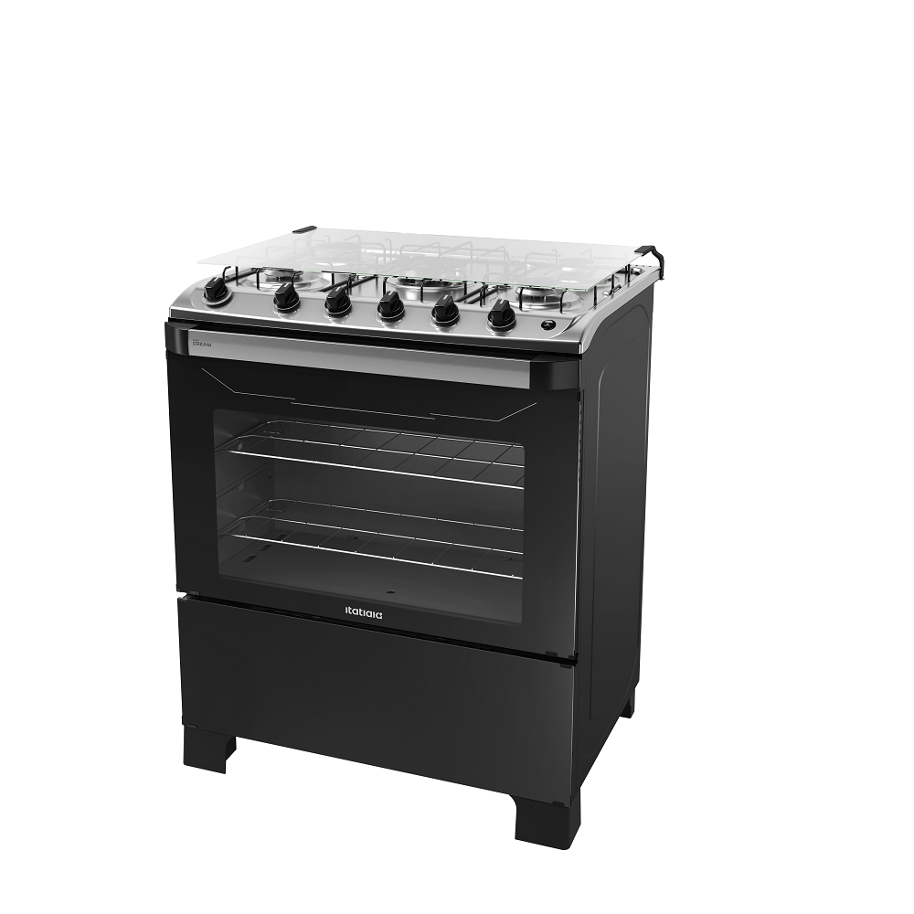 Fogão de Piso Itatiaia 5 Bocas New Dream Preto – Bivolt - Imagem 2