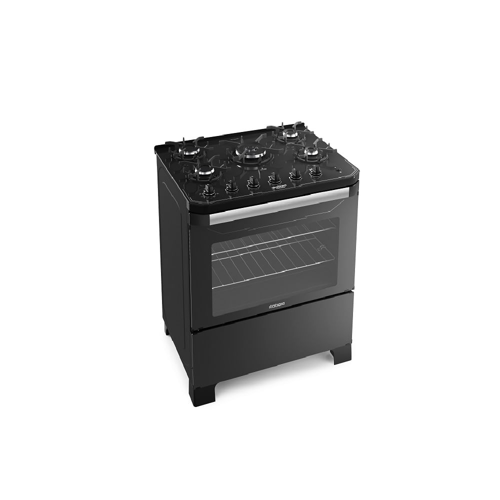 Fogão de Piso Itatiaia 5 Bocas Itamaster Preto – Bivolt - Imagem 3
