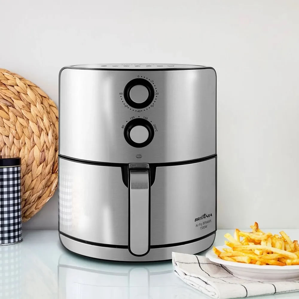 Fritadeira Elétrica Air Fry Britânia 4,6 Litros Inox BFR46PI - 127 Volts - Imagem 5