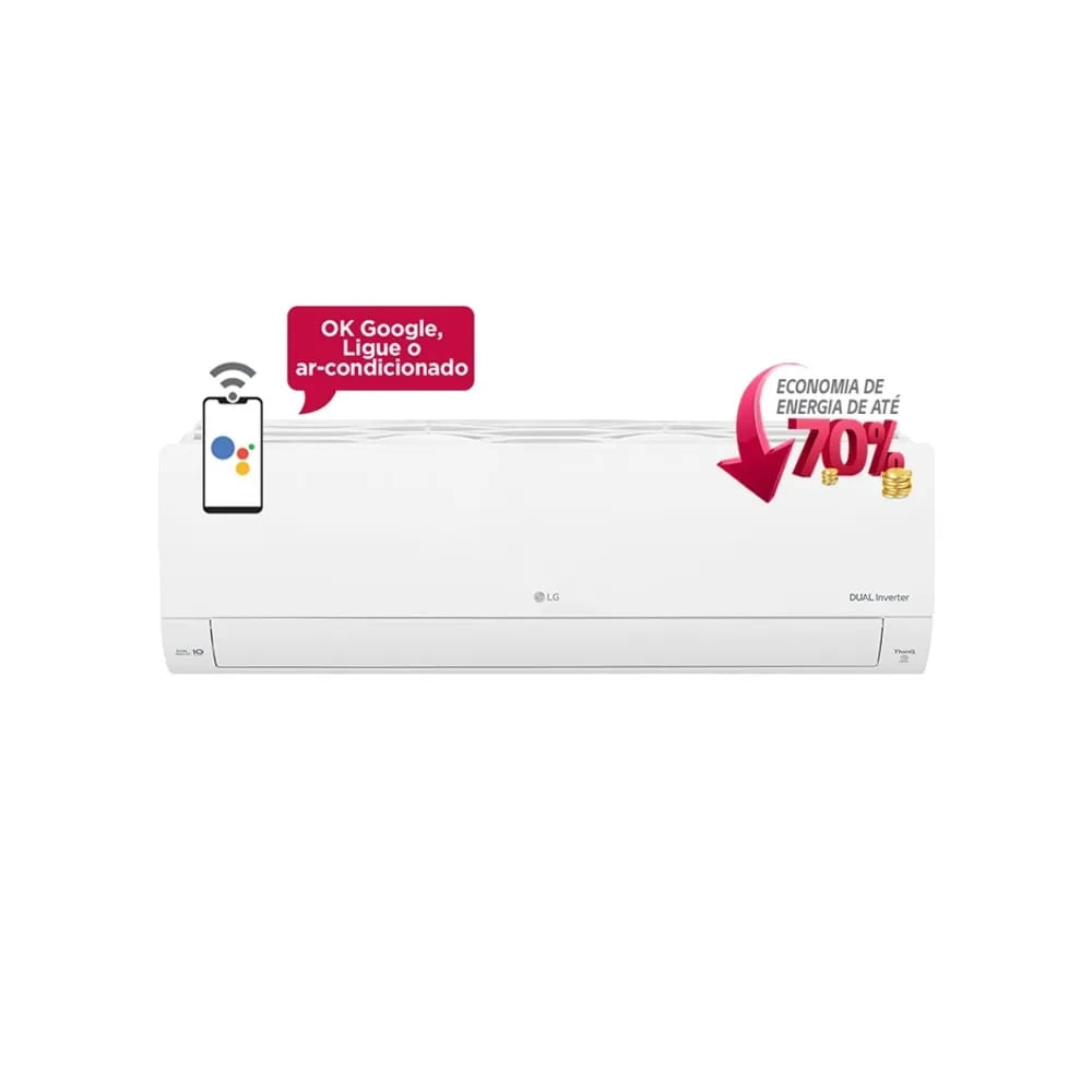 Ar Condicionado Split Hi Wall LG Inverter Dual Voice 30000 BTU Quente Frio – 220 Volts - Imagem 2