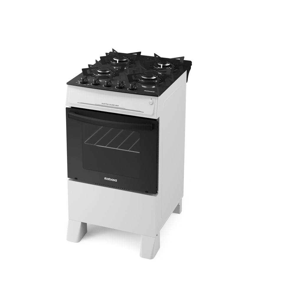 Fogão de Piso Itatiaia 4 Bocas com Mesa de Vidro Electra Glass New Branco – Bivolt - Imagem 3