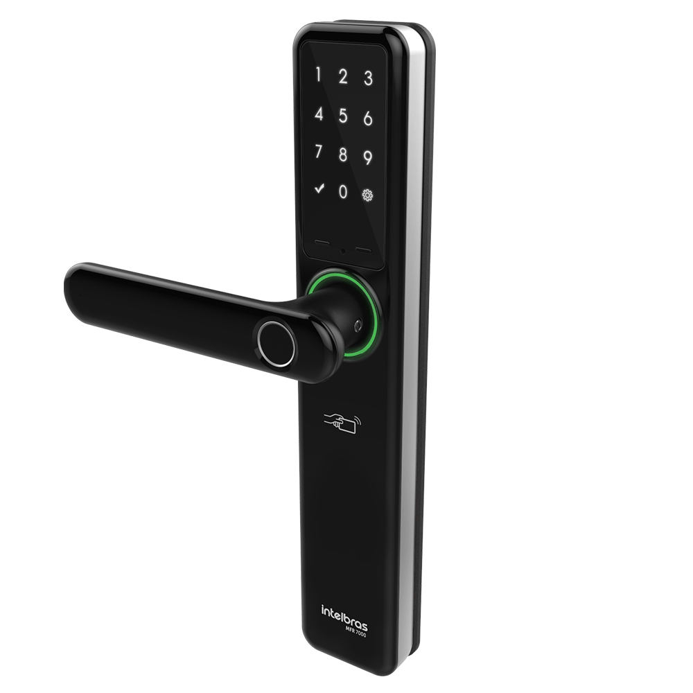 Fechadura Smart Intelbras com Maçaneta Preta MFR 7000 - Imagem 6