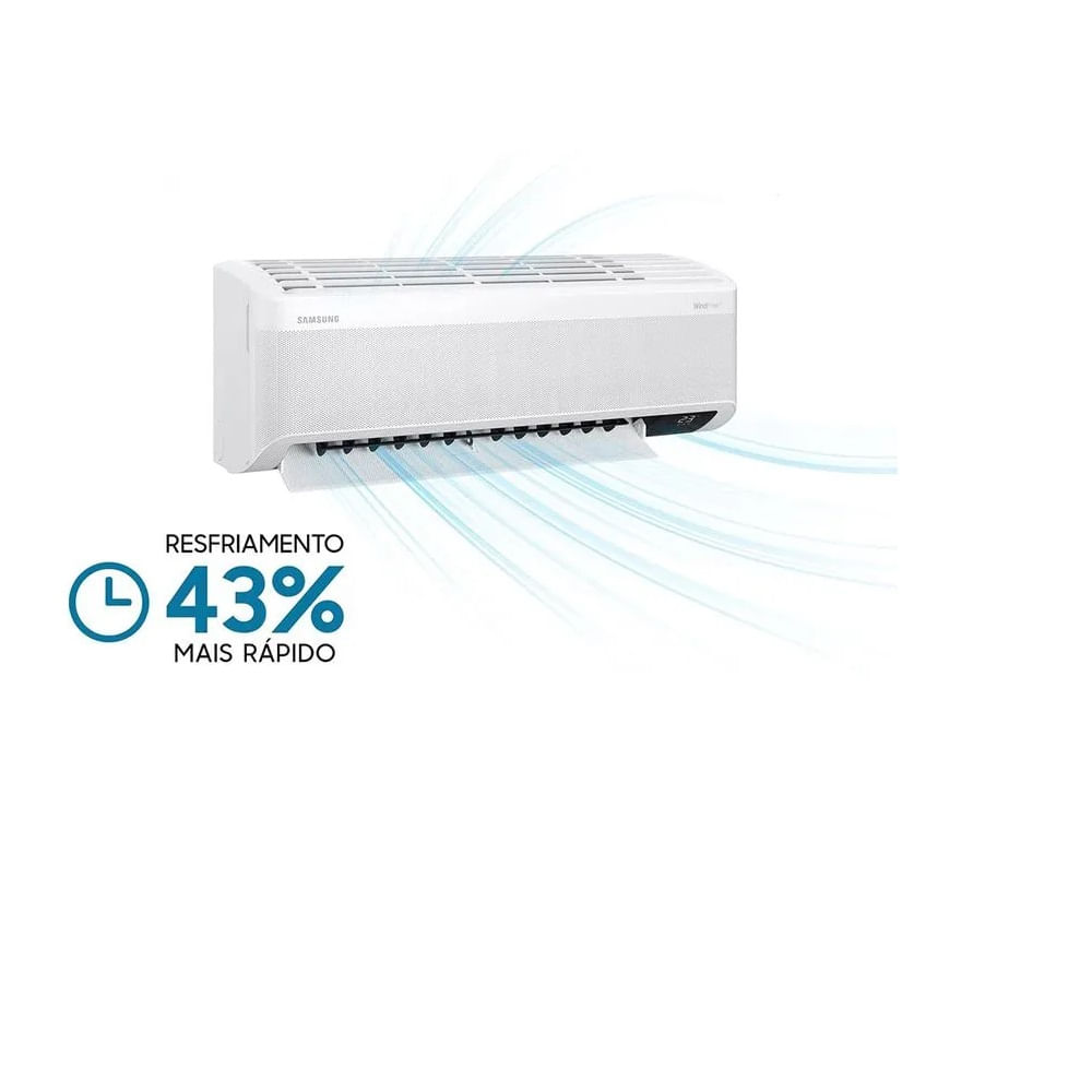 Ar Condicionado Split Inverter Samsung Digital WindFree 9000 BTUs Frio AR09CVFAMWKNAZ - 220 Volts - Imagem 2