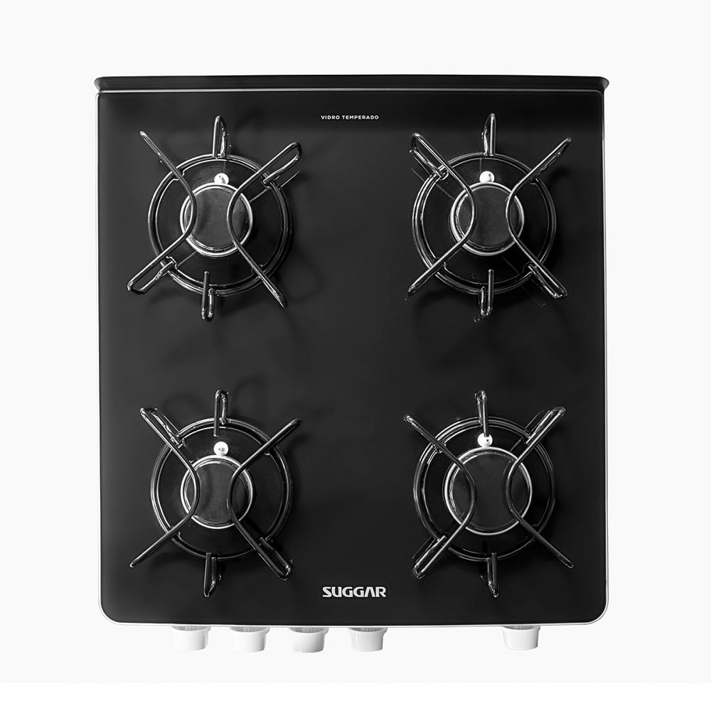 Fogão de Piso Suggar 4 Bocas Cook Glass Branco – Bivolt - Imagem 5