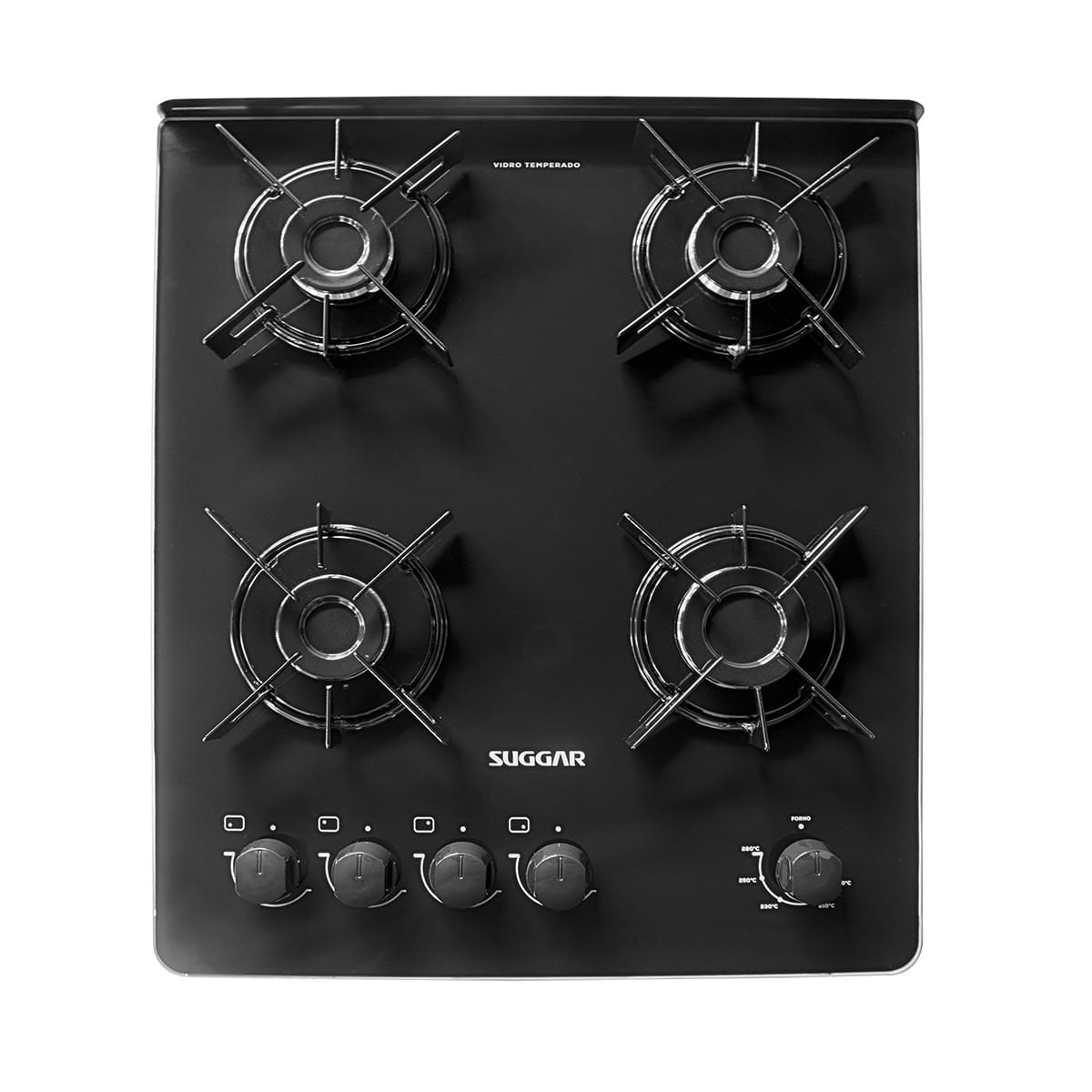 Fogão de Piso Suggar 4 Bocas Mesa de Vidro Neo Glass Branco – Bivolt - Imagem 6