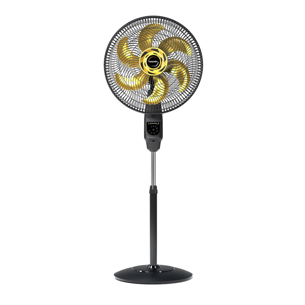 Ventilador De Coluna Mallory Chronos Preto E Dourado 40cm – 220 Volts