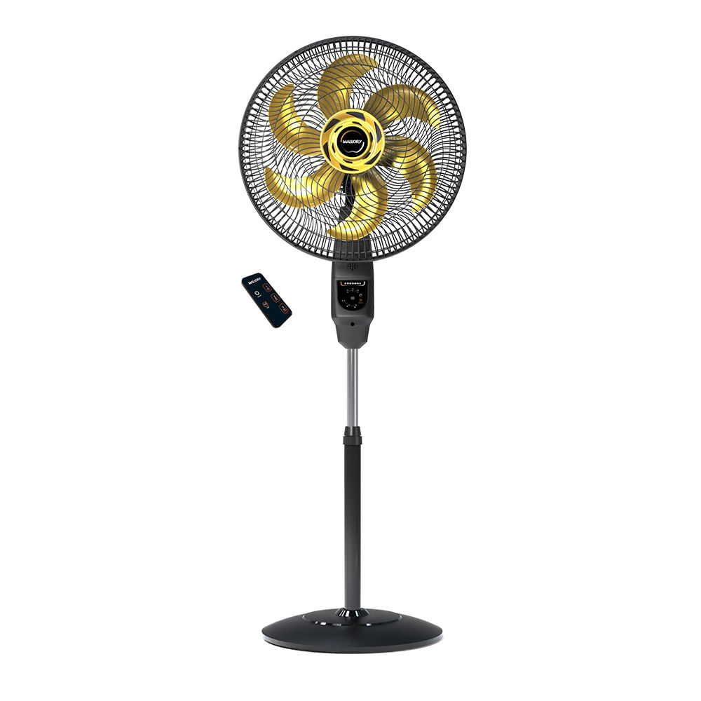 Ventilador De Coluna Mallory Chronos Preto E Dourado 40cm – 220 Volts - Imagem 2