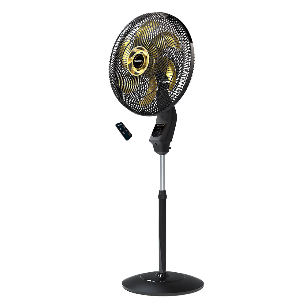 Ventilador De Coluna Mallory Chronos Preto E Dourado 40cm – 220 Volts - Imagem 3