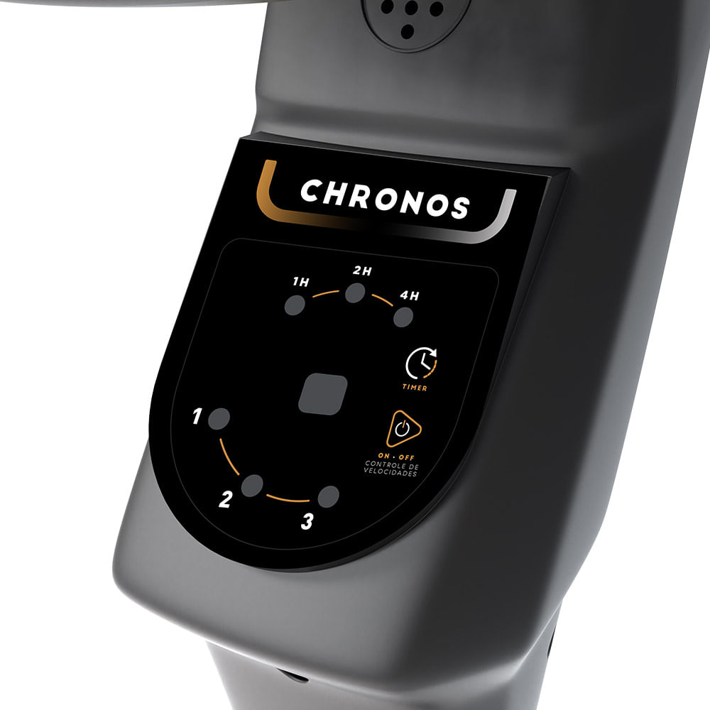 Ventilador De Coluna Mallory Chronos Preto E Dourado 40cm – 220 Volts - Imagem 7
