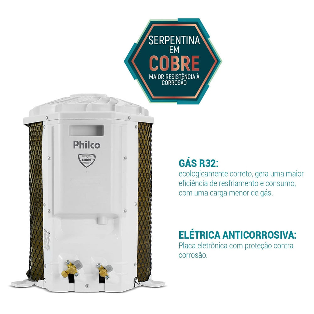 Ar Condicionado Split Hi Wall Philco 9000 BTU/h Frio PAC9FI – 220 Volts - Imagem 9