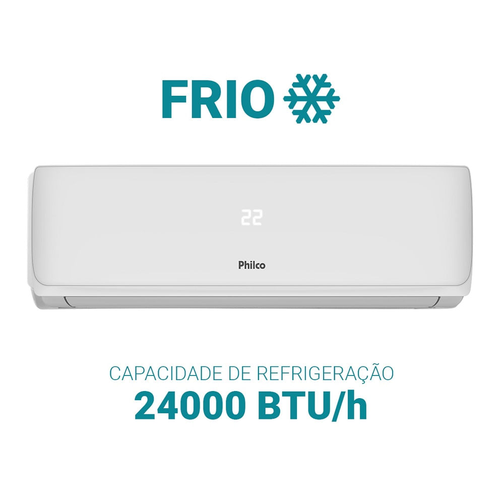 Ar Condicionado Split Hi Wall Philco 24000 BTU/h Frio PAC24FI – 220 Volts - Imagem 8