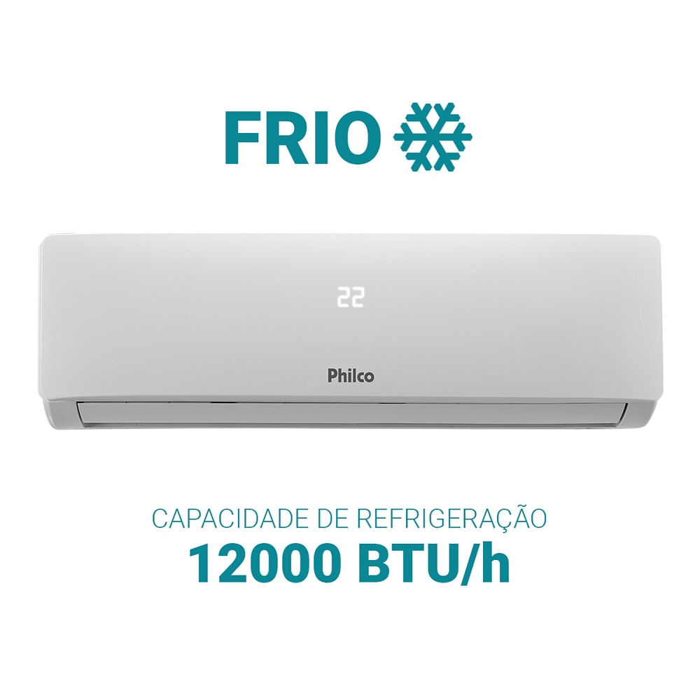 Ar Condicionado Split Hi Wall Philco 12000 BTU/h Frio PAC12FI – 220 Volts - Imagem 7