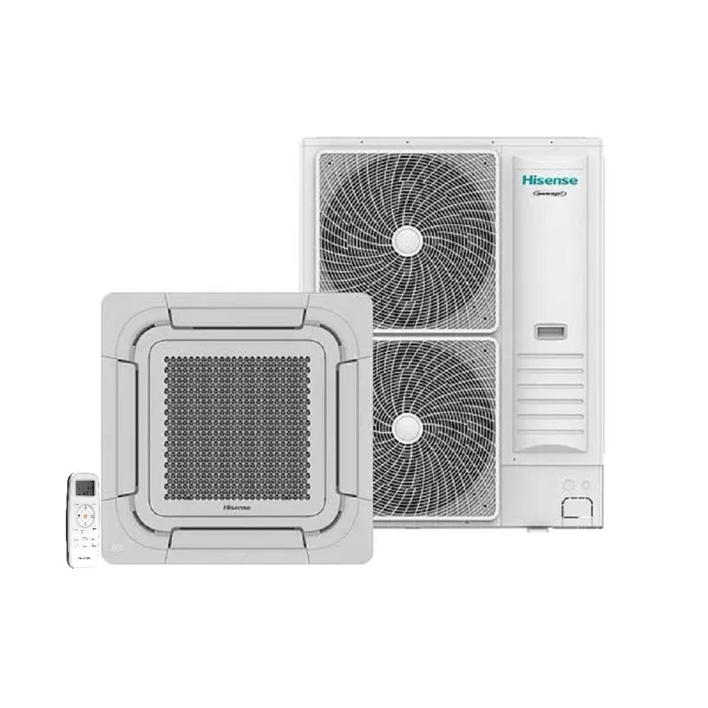 Ar Condicionado de Split Cassete Hisense 56.000 Btus  Inverter Quente e Frio 220 Volts AUC-60UR2RKA