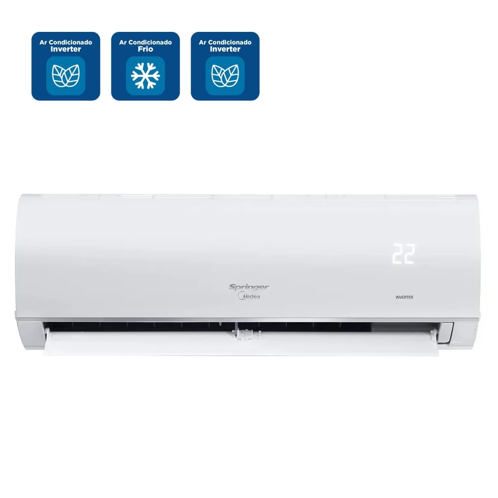 Ar Condicionado Split Hi Wall Inverter Springer Midea AirVolution Connect 9000 BTU/h Frio 42AFVCI09S5 - 220 Volts - Imagem 2