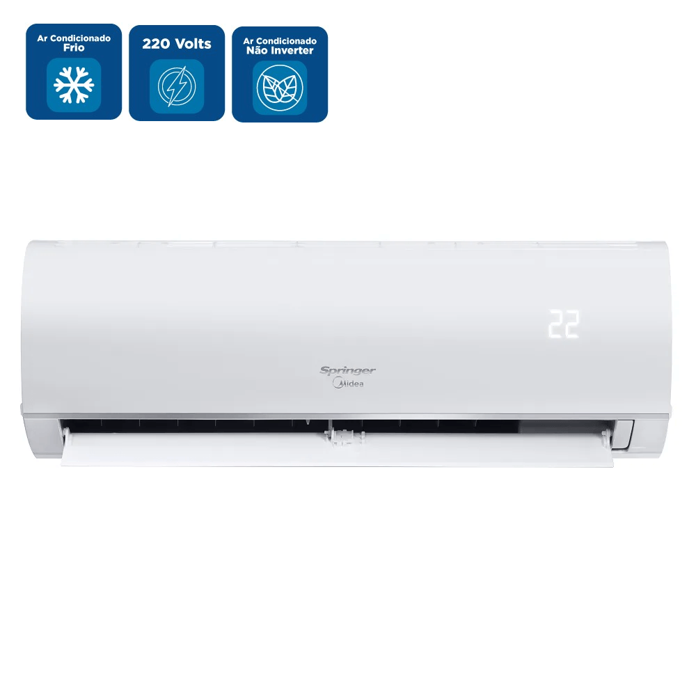 Ar Condicionado Split Hi Wall Springer Midea AirVolution 12000 BTU/h Frio 42AFFCI12S5 - 220 Volts - Imagem 2