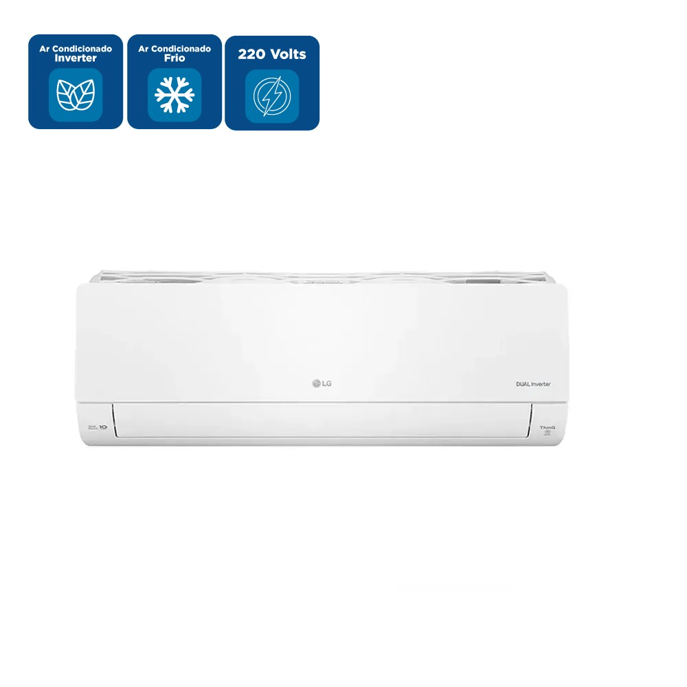 Ar Condicionado Split Dual Inverter 24000 BTUs LG Voice +AI Frio S3-Q24K231B 220 Volts - Imagem 2