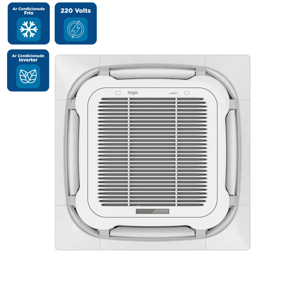 Ar Condicionado Split Cassete 4 Vias Inverter Elgin Plus 58000 BTU/h Frio Monofásico 45KDFI60C2NA – 220 Volts - Imagem 3