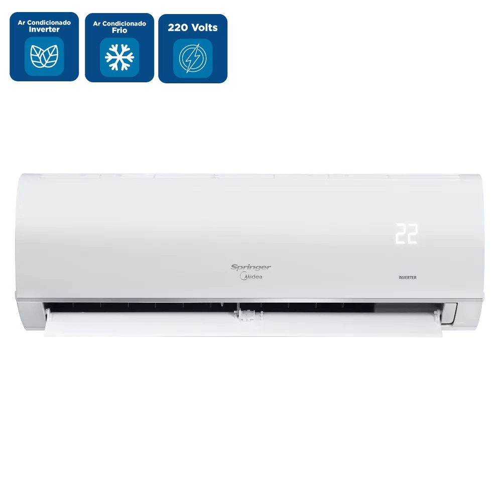 Ar Condicionado Split Hi Wall Inverter Springer Midea AirVolution Connect 12000 BTU/h Frio 42AFVCI12S5 - 220 Volts - Imagem 2