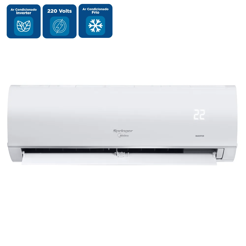 Ar Condicionado Split Hi Wall Inverter Springer Midea AirVolution Connect 22000 BTU/h Frio 42AFVCI22S5 - 220 Volts - Imagem 2