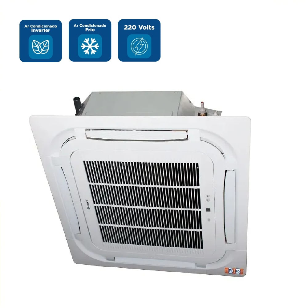 Ar Condicionado Split Cassete Gree G-Prime Compact Inverter 24000 BTU/h Frio Monofásico GULD24T1/A-S – 220 Volts - Imagem 2