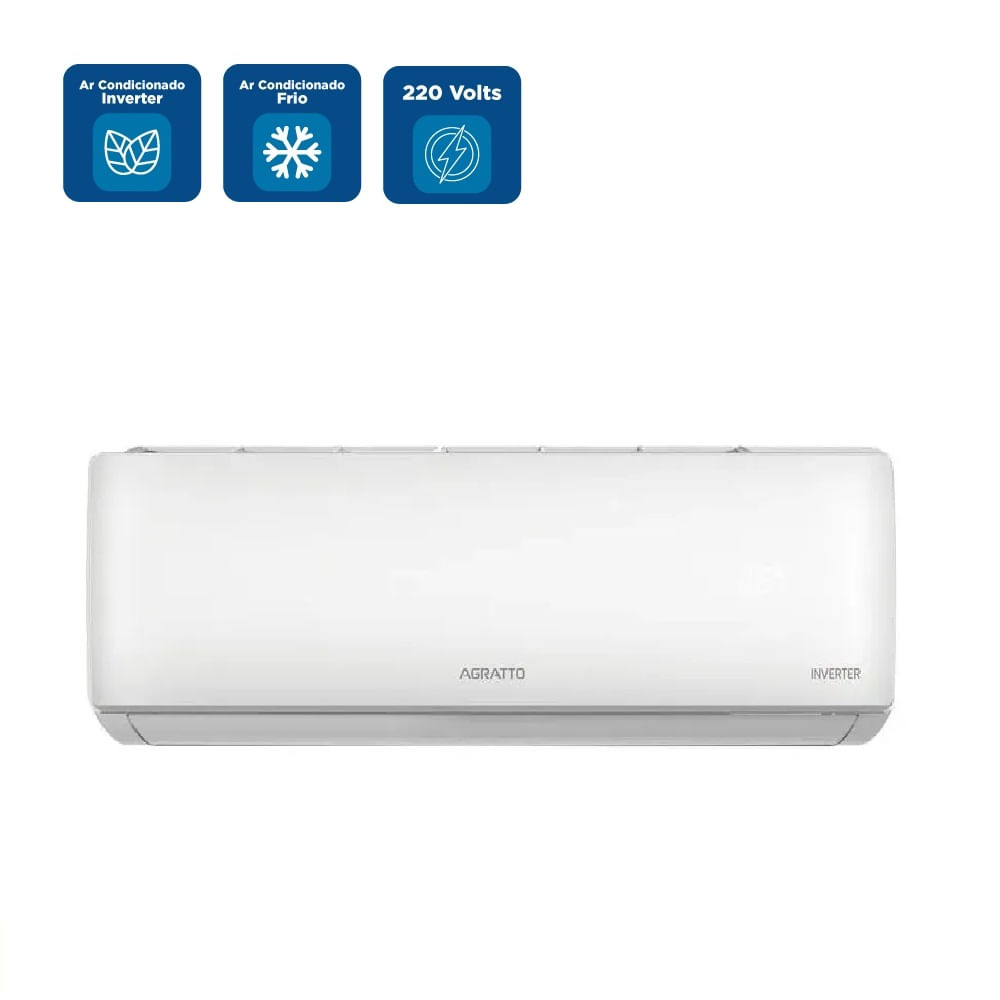 Ar Condicionado Split Hi Wall Inverter Agratto Liv Top 24000 BTU/h Frio LCST24F-02I - 220 Volts - Imagem 2