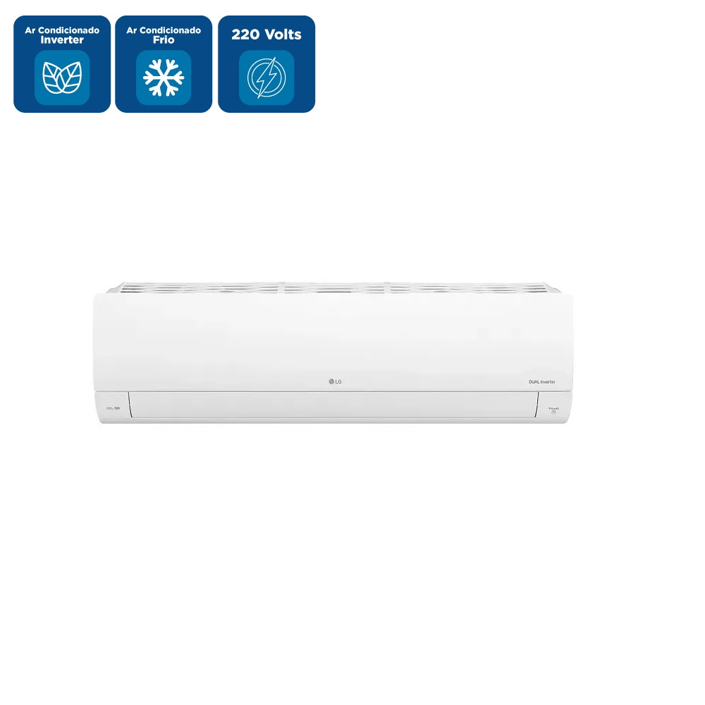 Ar Condicionado Split Hi Wall R32 LG Dual Inverter Voice +AI 12000 BTU/h Frio S3-Q12JA31K–220 Volts - Imagem 2